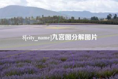 新泰九宫图分解图片
