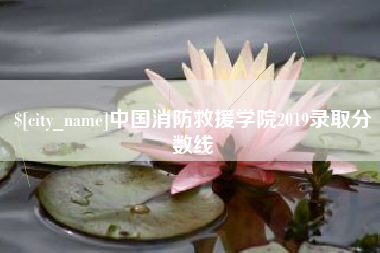 新泰中国消防救援学院2019录取分数线