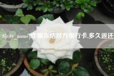新泰诈骗冻结对方银行卡,多久返还