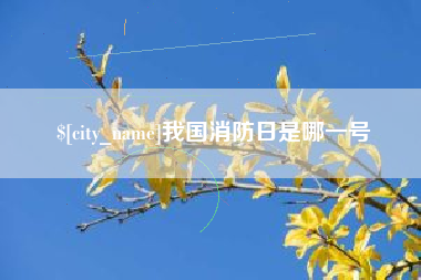 新泰我国消防日是哪一号