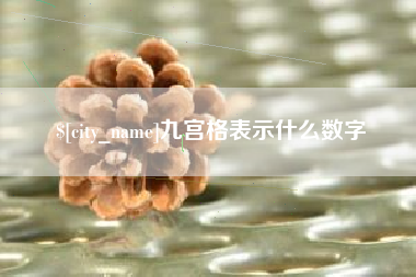 新泰九宫格表示什么数字