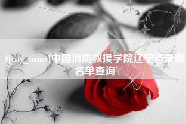 新泰中国消防救援学院辽宁省录取名单查询