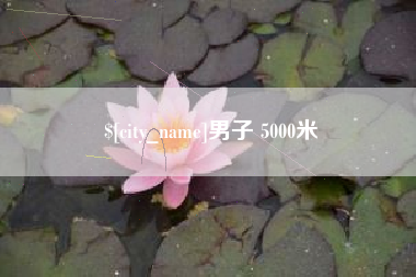 新泰男子 5000米
