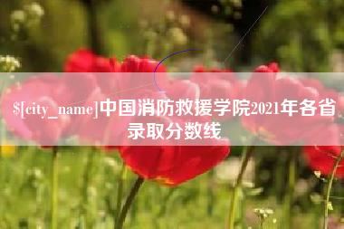 新泰中国消防救援学院2021年各省录取分数线