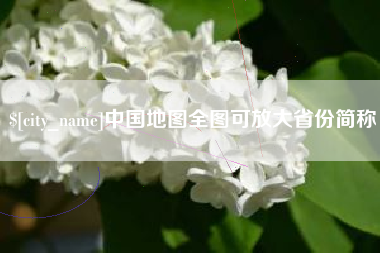 新泰中国地图全图可放大省份简称