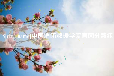 新泰中国消防救援学院官网分数线