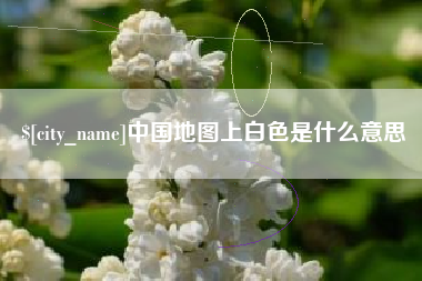 新泰中国地图上白色是什么意思