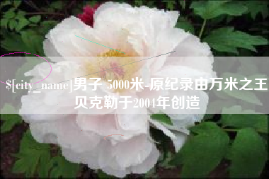 新泰男子 5000米-原纪录由万米之王贝克勒于2004年创造
