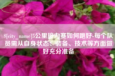 新泰5公里接力赛如何跑好-每个队员需从自身状态、装备、技术等方面做好充分准备