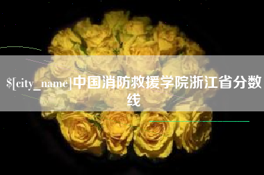 新泰中国消防救援学院浙江省分数线