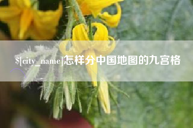 新泰怎样分中国地图的九宫格