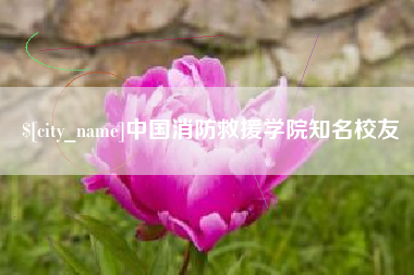 新泰中国消防救援学院知名校友