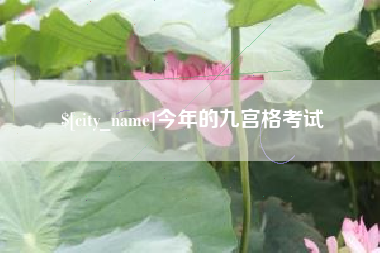 新泰今年的九宫格考试