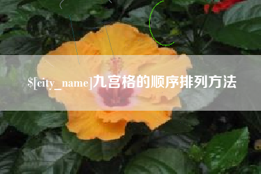 新泰九宫格的顺序排列方法