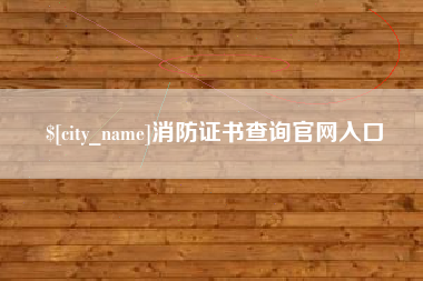 新泰消防证书查询官网入口