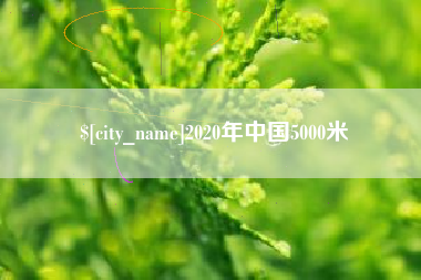 新泰2020年中国5000米