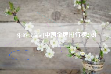 新泰中国金牌排行榜2024