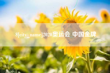 新泰2020奥运会 中国金牌