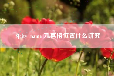 新泰九宫格位置什么讲究